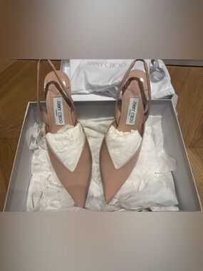 Jimmy Choo Blush Pointed Slingback Pumps